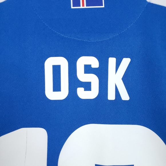 Authentic Iceland National Team Osk #10 Fyrir Island KSI Errea Soccer Jersey - Picture 8 of 12